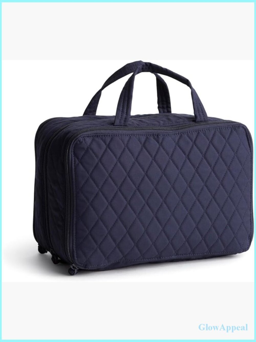 Premium Cotton Travel Case with 3 Compartments & Brush Loops